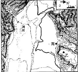 读我国江南丘陵某地区等高线图(下图,单位:米),回答问题.