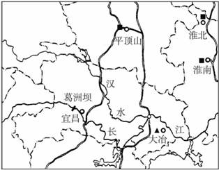 (1)汉水与长江交汇处的城市名称