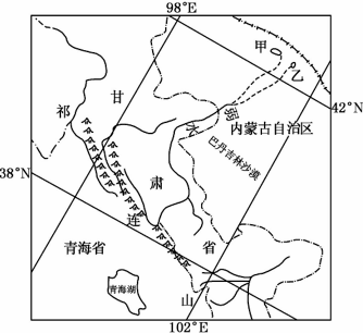 发源于祁连山的弱水经河西走廊,最终流入内蒙古自治区境内.