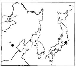 读东亚部分地区图回答下列问题
